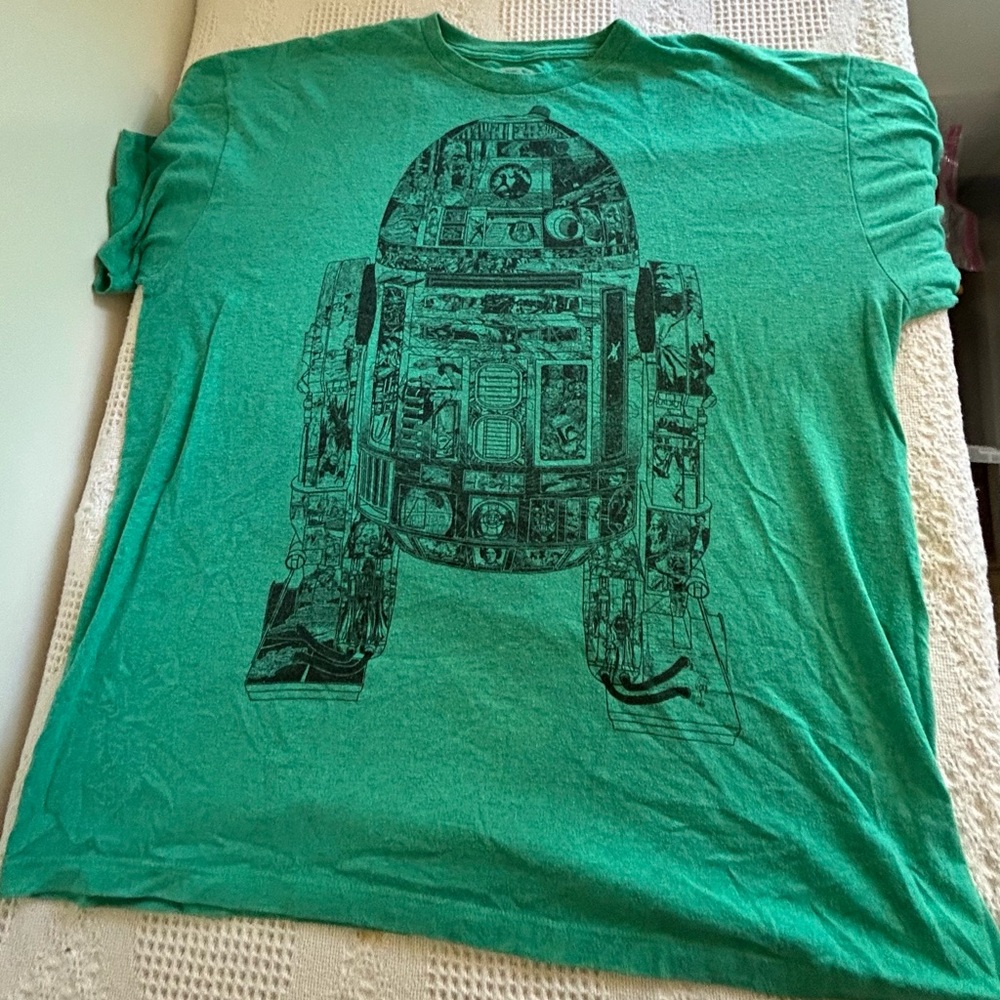 Star Wars Green R2-D2 Short Sleeve Tee